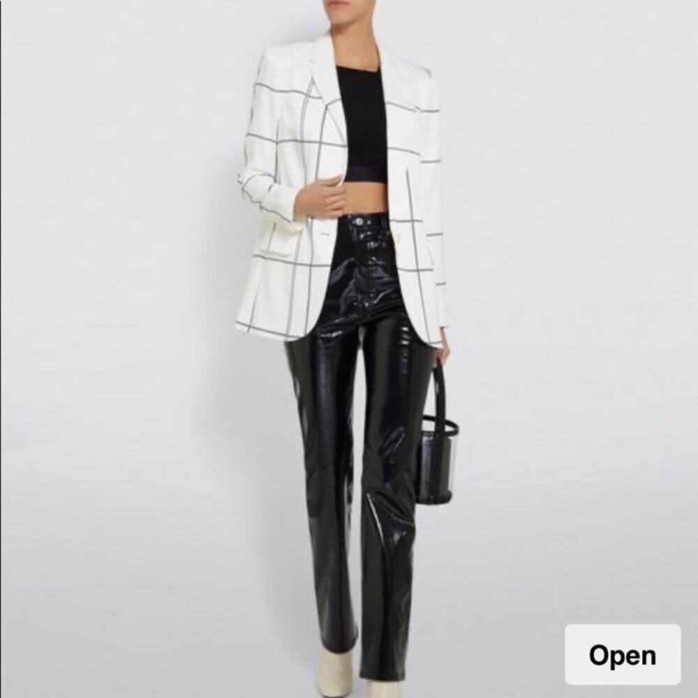 Equipment James Windowpane Jacket Blazer, NWT Sz 6 $525
